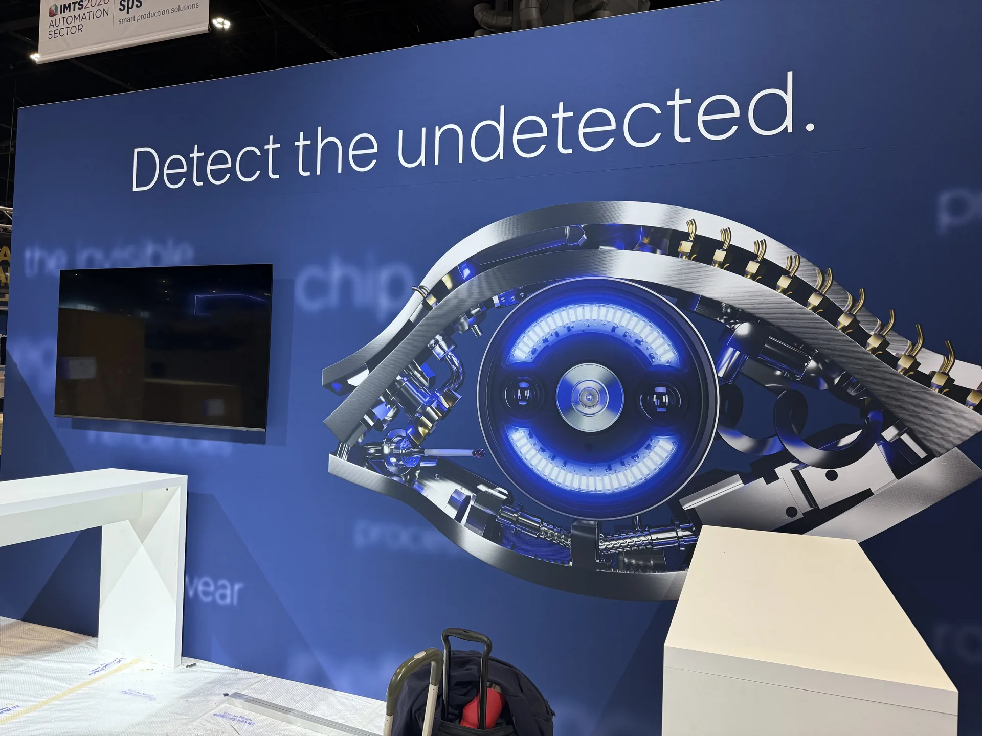 Rotoclear booth at IMTS 2026 with the “Detect the undetected.” wall