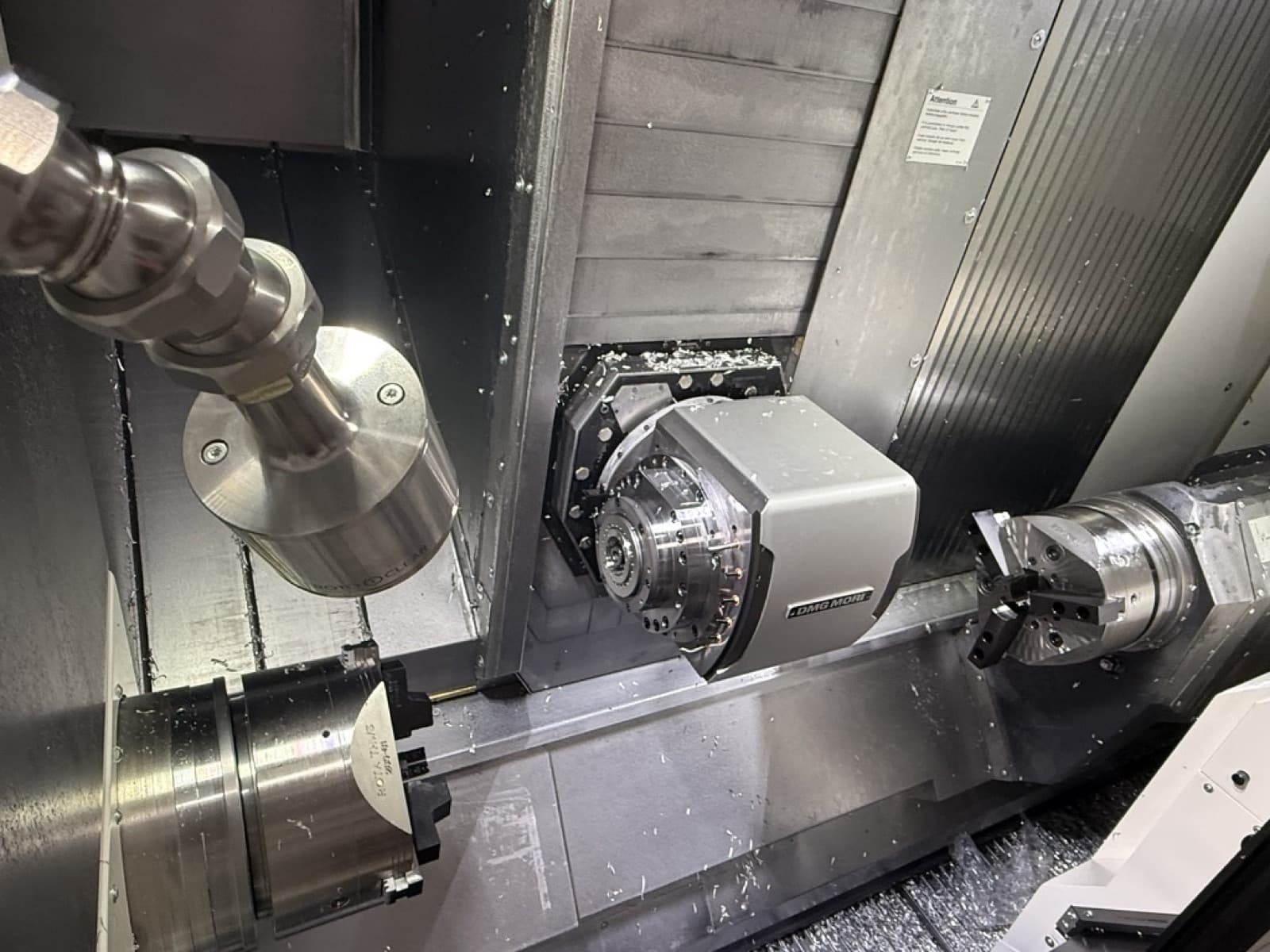 Air-blast nozzle keeps the lens clear mid-cut
