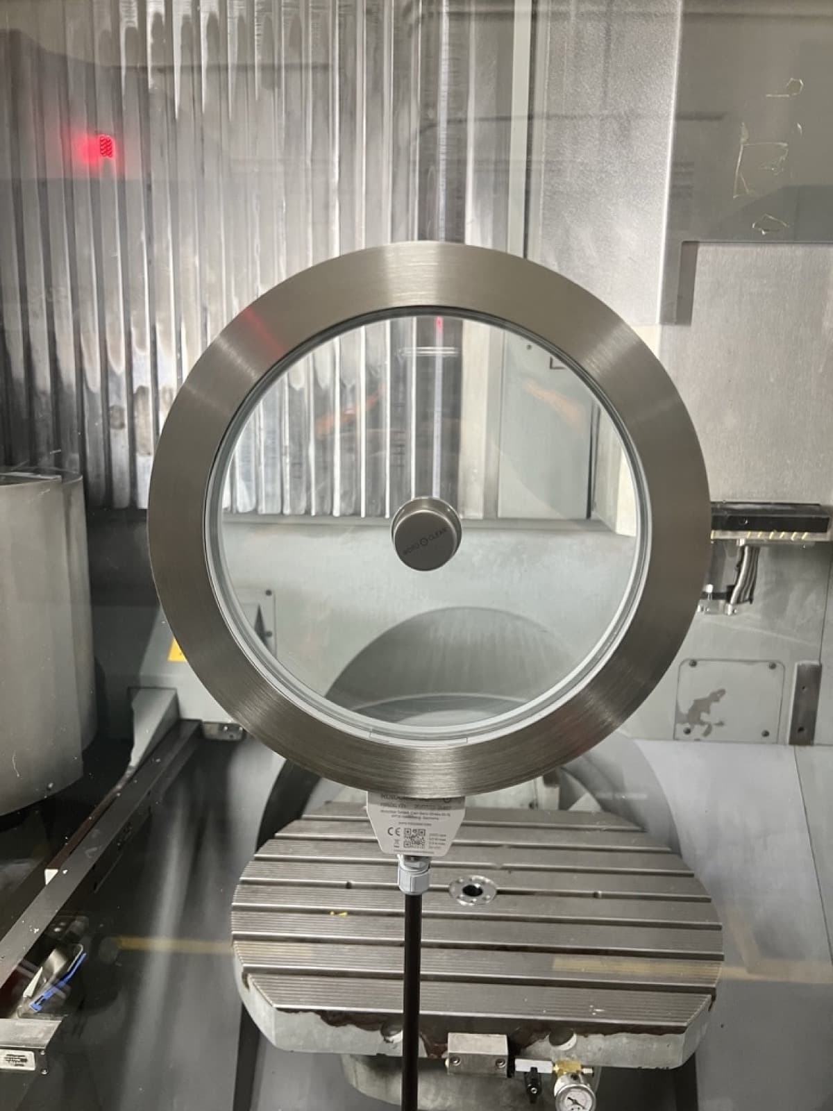After: Rotoclear S3 mounted at the rotary table